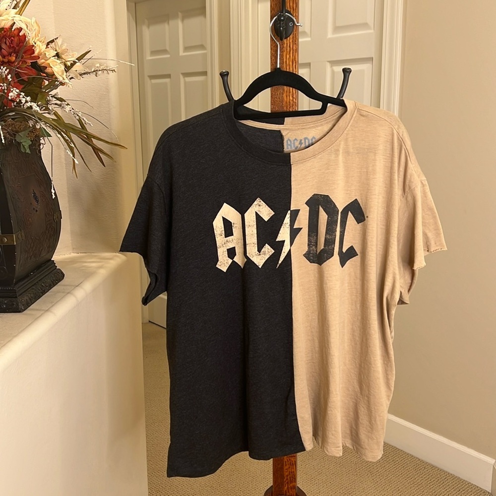 AC/DC Colorblock Boyfriend Tee 1X